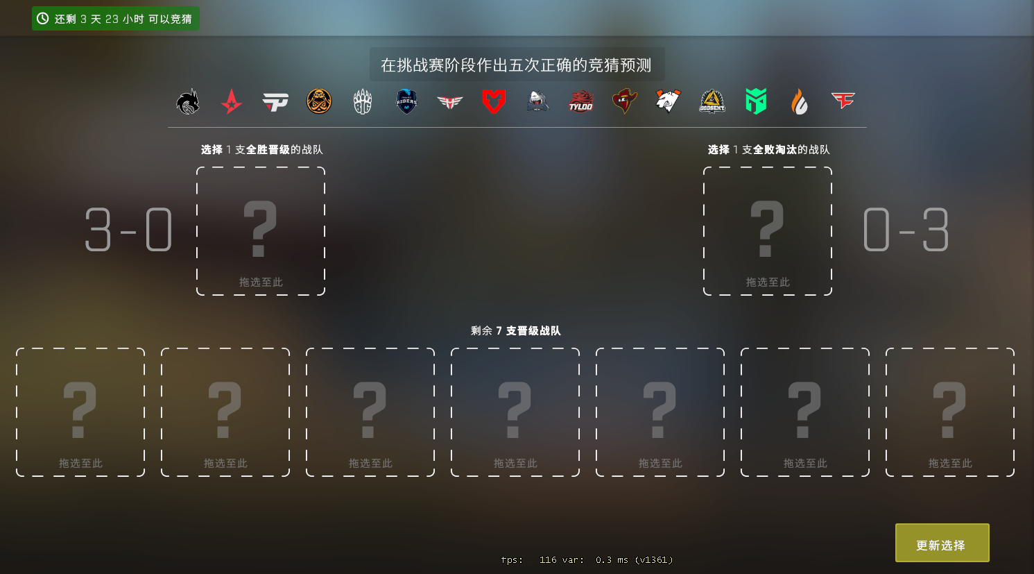 Vitality战队ZywOo闪耀，3-0晋级传奇组展现团队实力